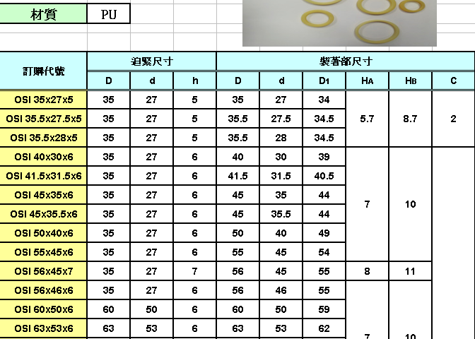 OSI油封